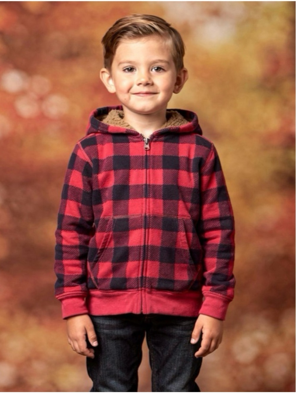 CHILDREN'S place vintage inspired sportswear kids boys Sherpa jacket S 5/6